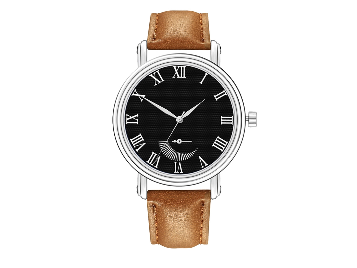 Reloj De Pulsera Analógico De Cuarzo Para Hombre, De Aleación, Con Esfera Redonda Y Estilo Moderno.