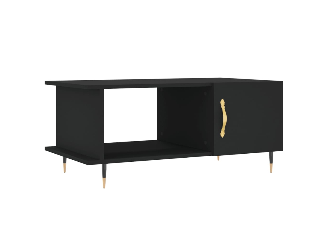 Maison Exclusive - Mesa De Centro Madera Contrachapada Negro 90x50x40 Cm