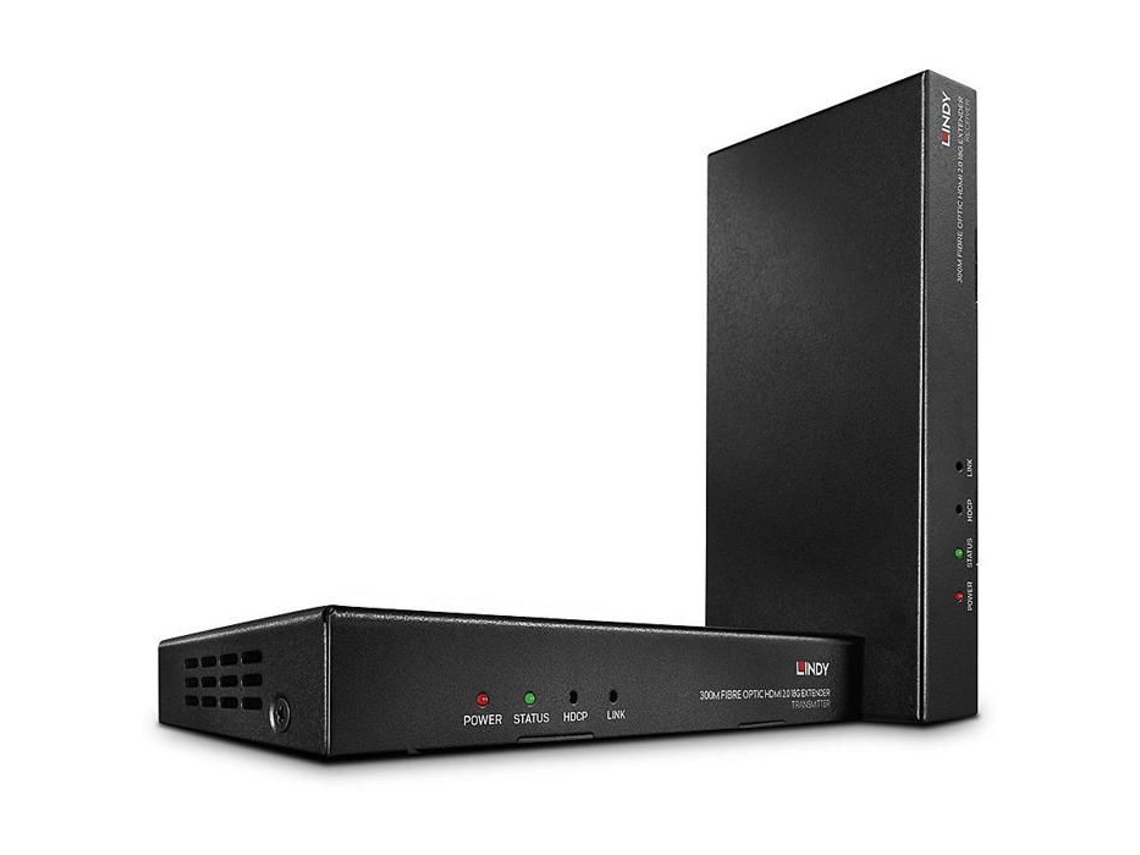 Extensor HDMI Lindy 300M Transmisión de fibra óptica de alta calidad Ideal para extender la señal