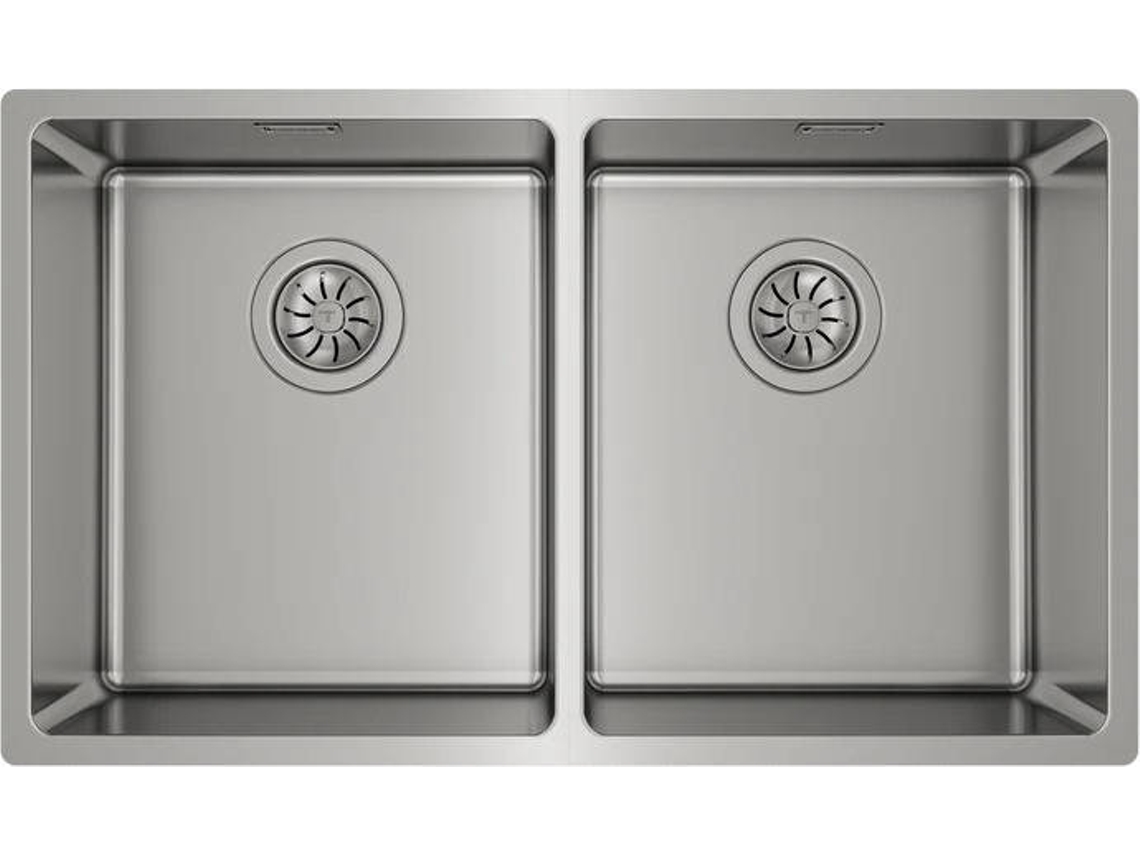 Fregadero TEKA Be Linea RS15 2C 740 (74 x 44 x 20 cm - Bajo Encimera - Inox)
