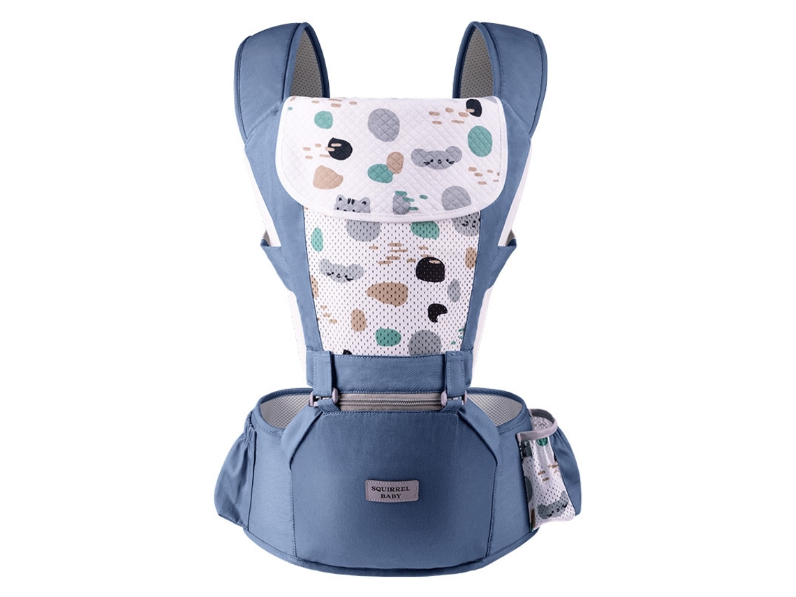 Marsupio silla azul – multifunción, ligero, transporte frontal, ideal paseos