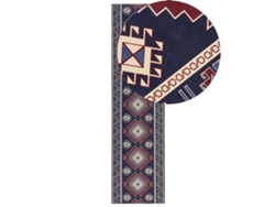 Alfombra de pelo corto BELIANI Kangal de Poliéster Azul 80x300