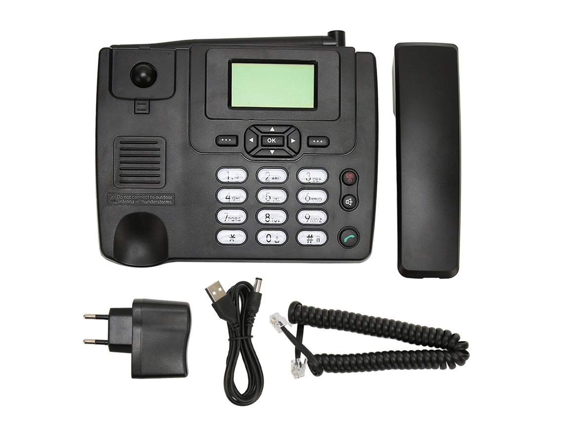 Telefone Sem Fio De Mesa Com Botões Grandes Banda Dupla Gsm900/1800mhz Funções Multifuncionais
