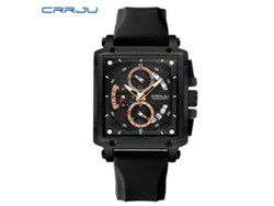Reloj De Hombre Negro Con Calendario Y Correa Adhesiva - Sencillo, Elegante Y Multifuncional.