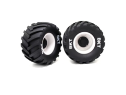 Neumáticos Ruedas Monster Truck 2 Unidades Negro Ajustable 14mm/17mm Coches Rc 1/8 Losi Lmt W66 Kyosho Axial Piezas Repuesto