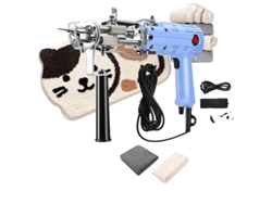 Pistola para mechones de alfombras, plástico resistente, 30 x 25 x 10 cm, apta para lana y pelo cortado, 110-240 V CA, 40 W OEM
