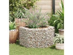Jardinera elevada/cesta de gaviones hexagonal (100 x 90 x 50 cm), DKD Home Decor