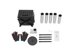 Estufa de camping, acero al carbono de alta resistencia, eficiente para cocinar al aire libre, negra (OEM)