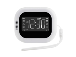 Despertador vibratorio recargable para personas con sueño profundo, con intensidad de vibración ajustable, pantalla LCD, 2 alarmas y función de repetición.