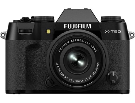 Cámara Fotográfica FUJIFILM X-T50II-XC15-45MM (Negro - 40.2 MP - ISO 64-51200)