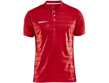Camiseta de Hombre para Fútbol CRAFT Control Button Rojo (XS)