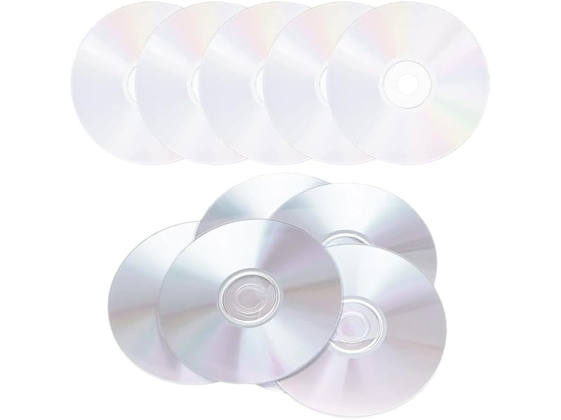 10 Discos Cd Transparentes Para Decoración De Paredes, Pintura, Escritura Y Artículos Para Fiestas (hazlo Tú Mismo).