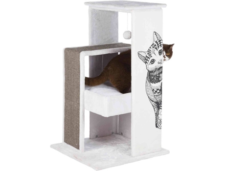 Rascador para Gatos TRIXIE Maria (Blanco y Gris - 101 cm)