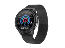 Reloj inteligente Loaniy E80 de 1,3 pulgadas con detección de frecuencia cardíaca, color acero negro Ly Ebike