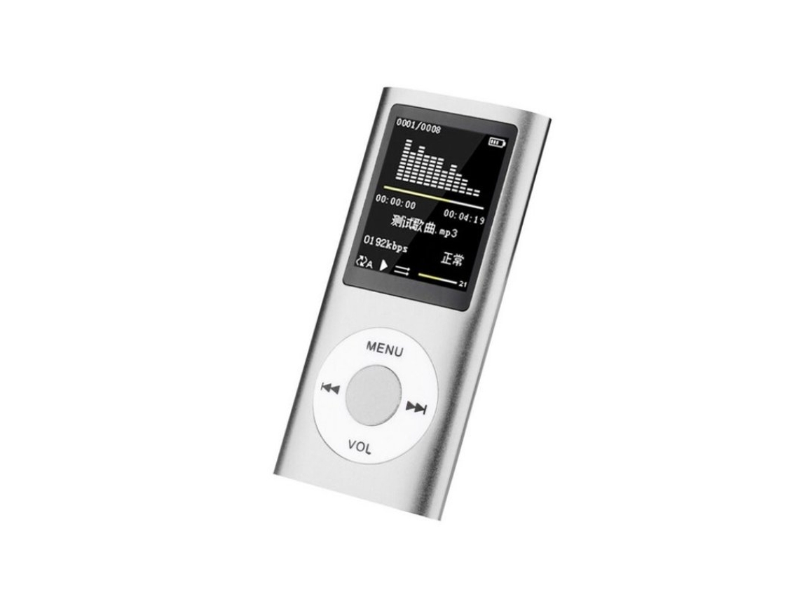 Leitor Mp3 Para Ipod Estilo 32Gb Portátil 1.8In Lcd Mp4 Vídeo Musical Media Player Rádio Fm Portátil Colorido Mp4 Player Vídeo Musical Prata 