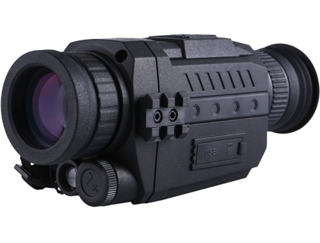Binoculares digitales de visión nocturna Chronos Ir Led Visión nocturna Videocámara Binoculares Camping CazaNegro-Negro YIZHOOD