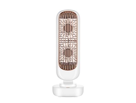 Ventilador portátil, motor sin escobillas ajustable de 3 velocidades, batería incorporada de 2000 mAh, blanco CHRONUS