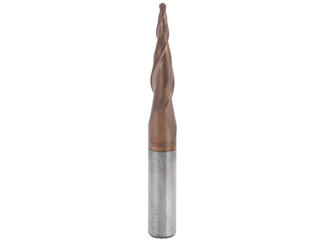 Fresa De Acero De Tungsteno Con Cabezal De Bola Cónico R0.75x20xd6x50 Para Fresado Y Ranurado.