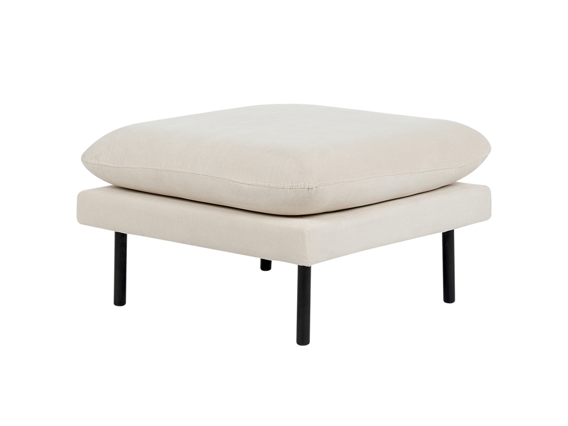 Otomana BELIANI Vinterbro de Poliéster Beige 70x70x44