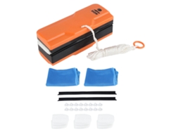 Limpiacristales Magnético Ajustable, Limpiador De Cristales De Doble Cara, Herramienta Para El Hogar Y La Oficina, Color Naranja.