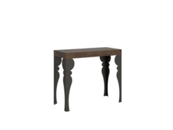 Consolas Paxon Premium Extensible hasta 300 cm ITAMOBY (90 x 40 x 77 cm - Paneles de Melamina - Nogal)