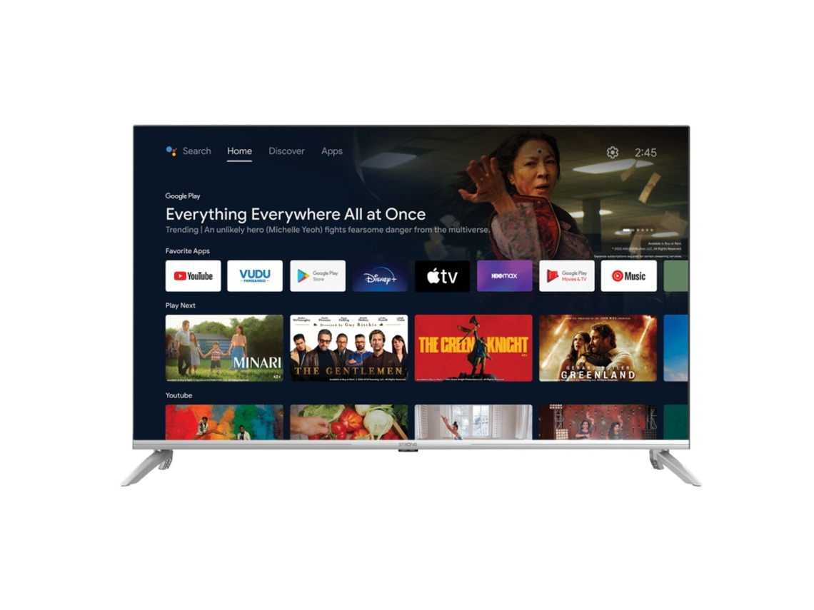 Smart TV STRONG 43UD6593 (G - Plateado - 43" - 4K Ultra HD)