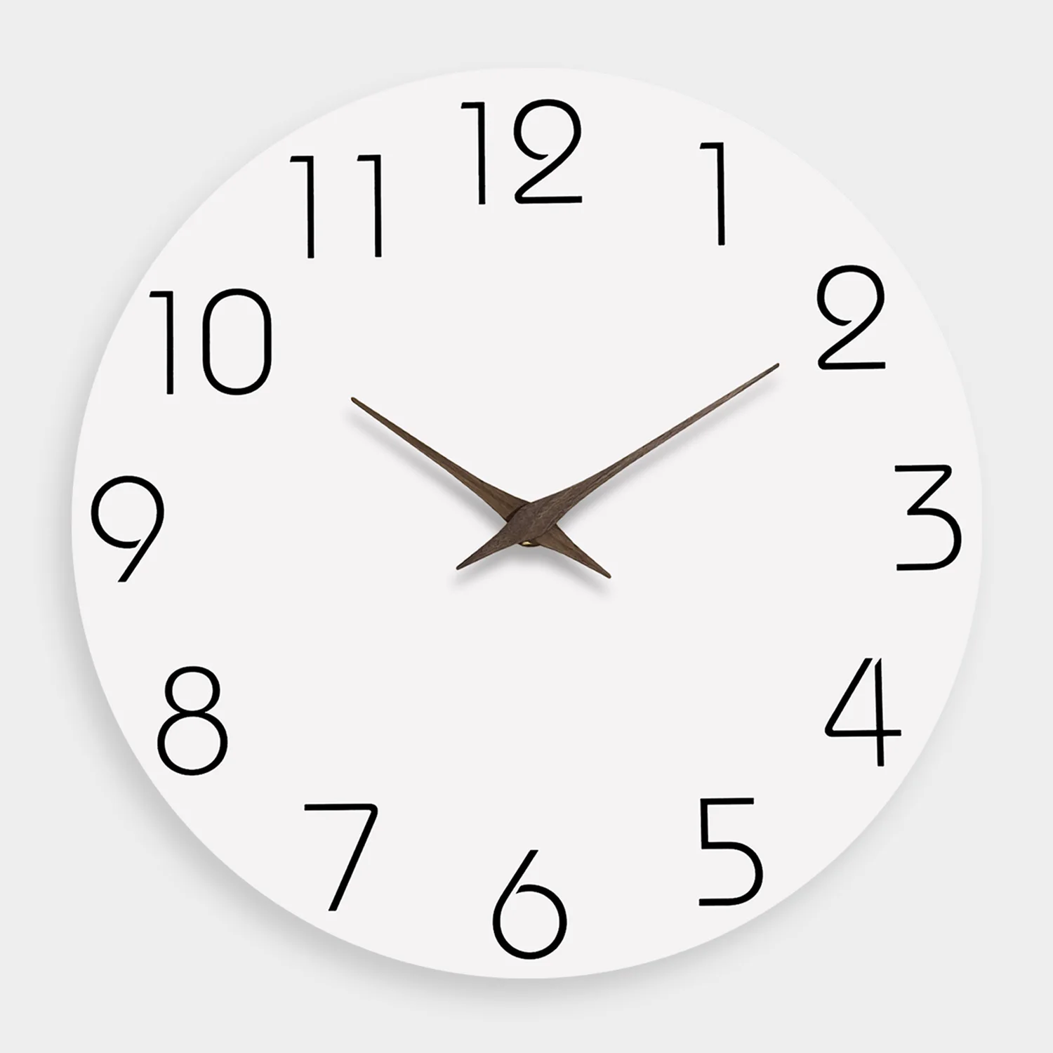 Reloj De Pared De Madera Con Diseño Moderno E Informal De Color Blanco (16 Pulgadas) Reloj De Cuarzo Silencioso