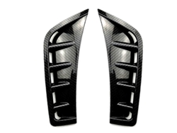 Parachoques delantero, alerón y ala lateral de fibra de carbono y ABS para GLC260 GLC300 20