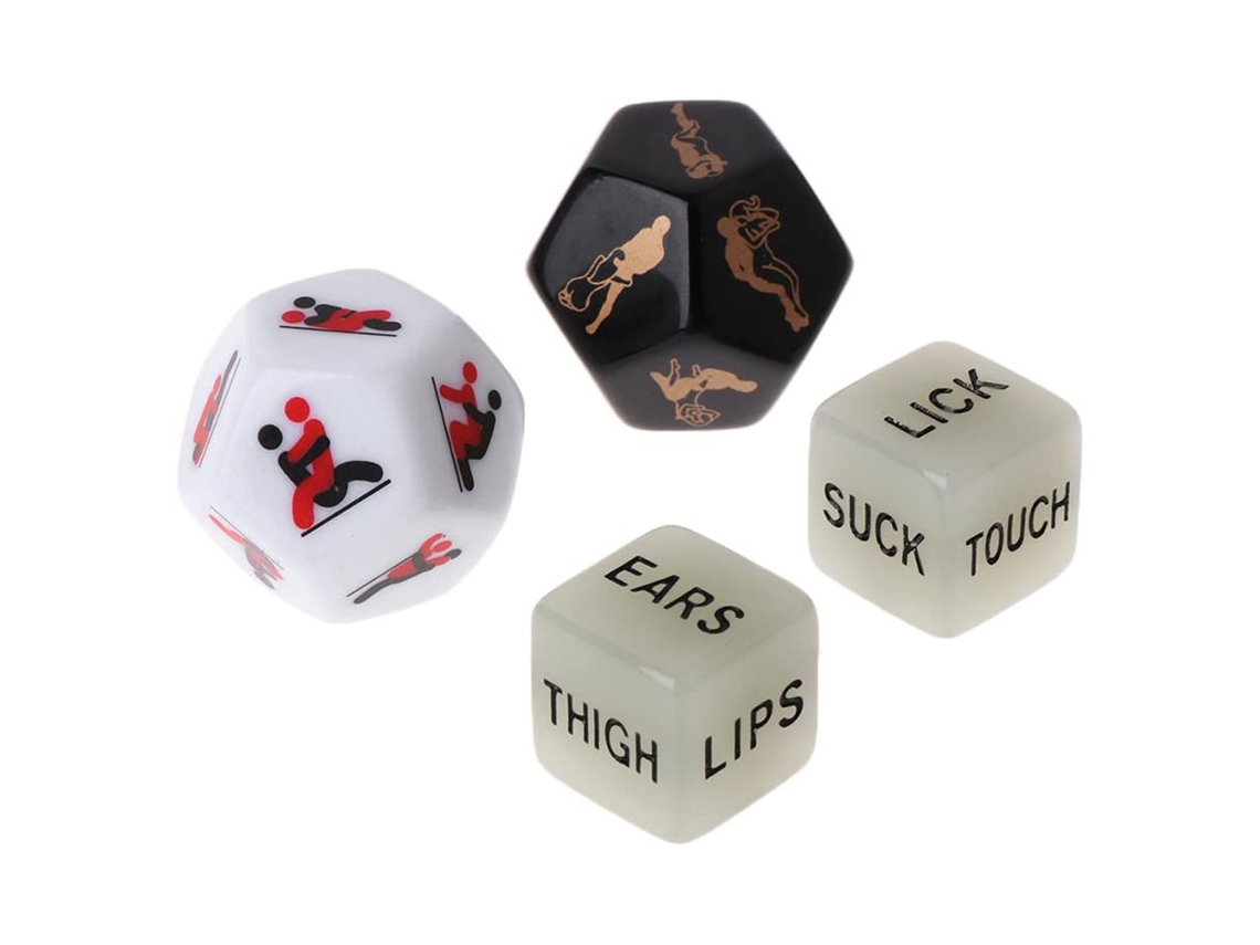 Juego De Dados Sexo Divertido 4 Piezas Juego Romántico Juguete Adulto Regalo Novedad