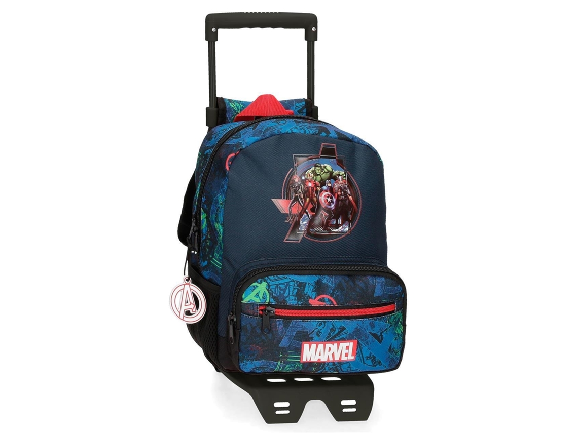 Mochila con Ruedas MARVEL Los Vengadores On The Warpath Azul (23x28x10 cm)