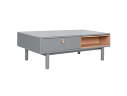 Mesa Centro Mdf Pu Gris 120x60x40cm