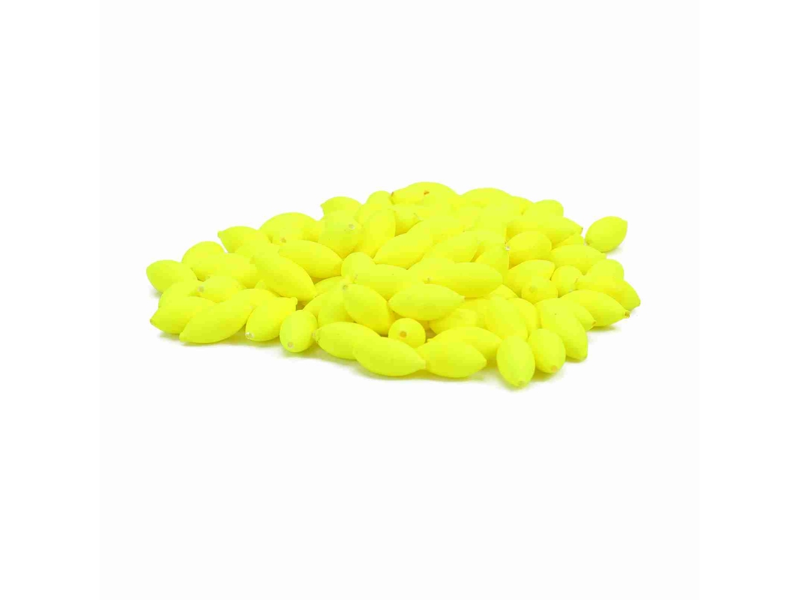 Indicadores de picada para pesca, 100 unidades, con luminiscencia, perlas y flotadores, sin marca.