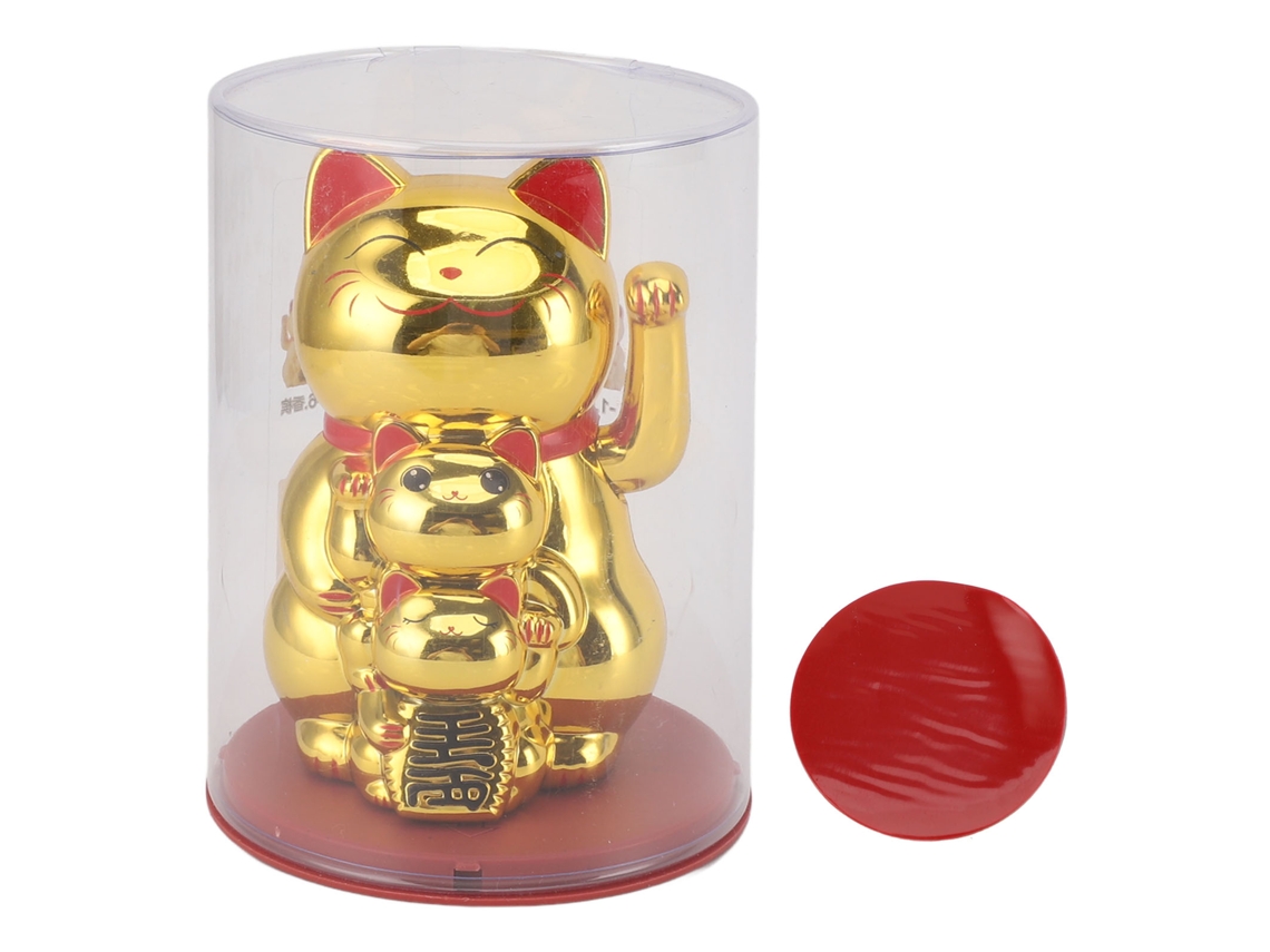 Brazo mecánico de gato de la suerte de 4,5 pulgadas, decorativo Feng Shui