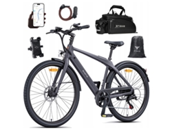 Bicicleta eléctrica urbana ultraligera Engwe N1 Air de 250 W, fibra de carbono, batería Samsung, autonomía de 100 km, GPS