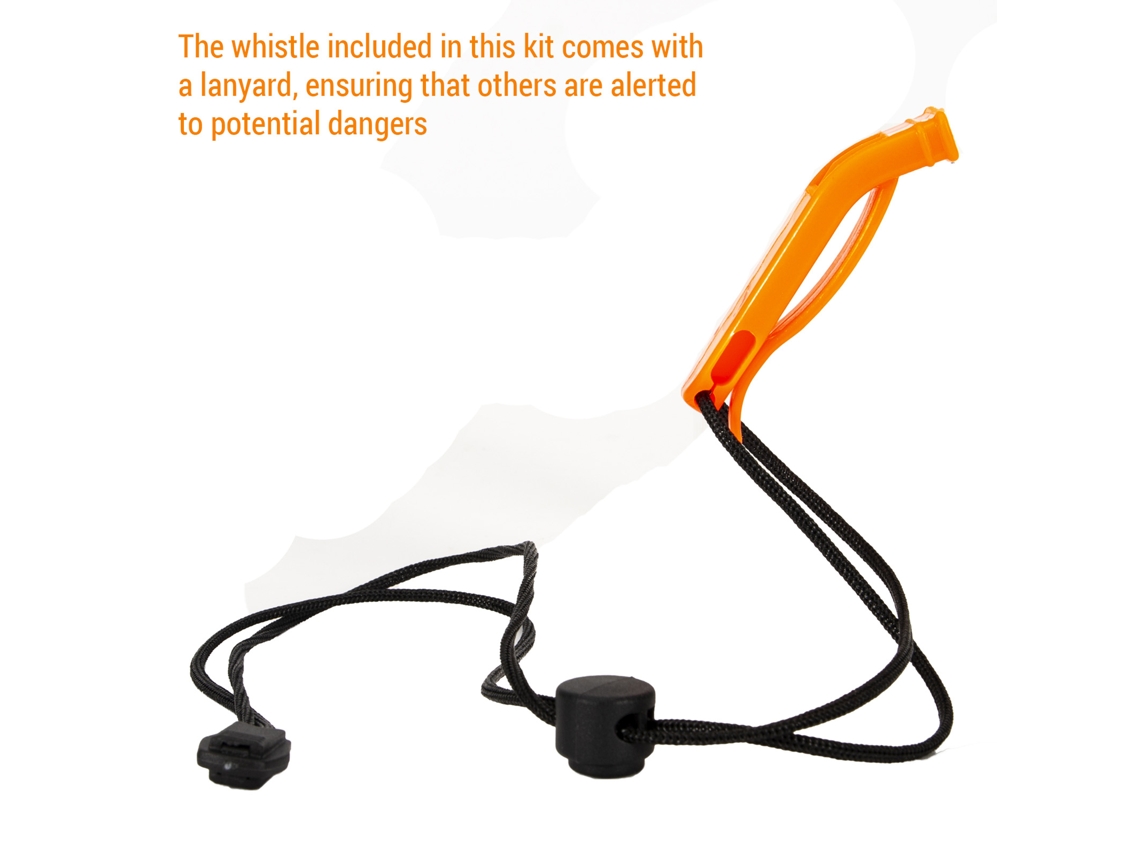 Kit De Seguridad Para Pesca En Hielo Con Piolets Retráctiles, Silbato Y Pinzas Para Hielo.