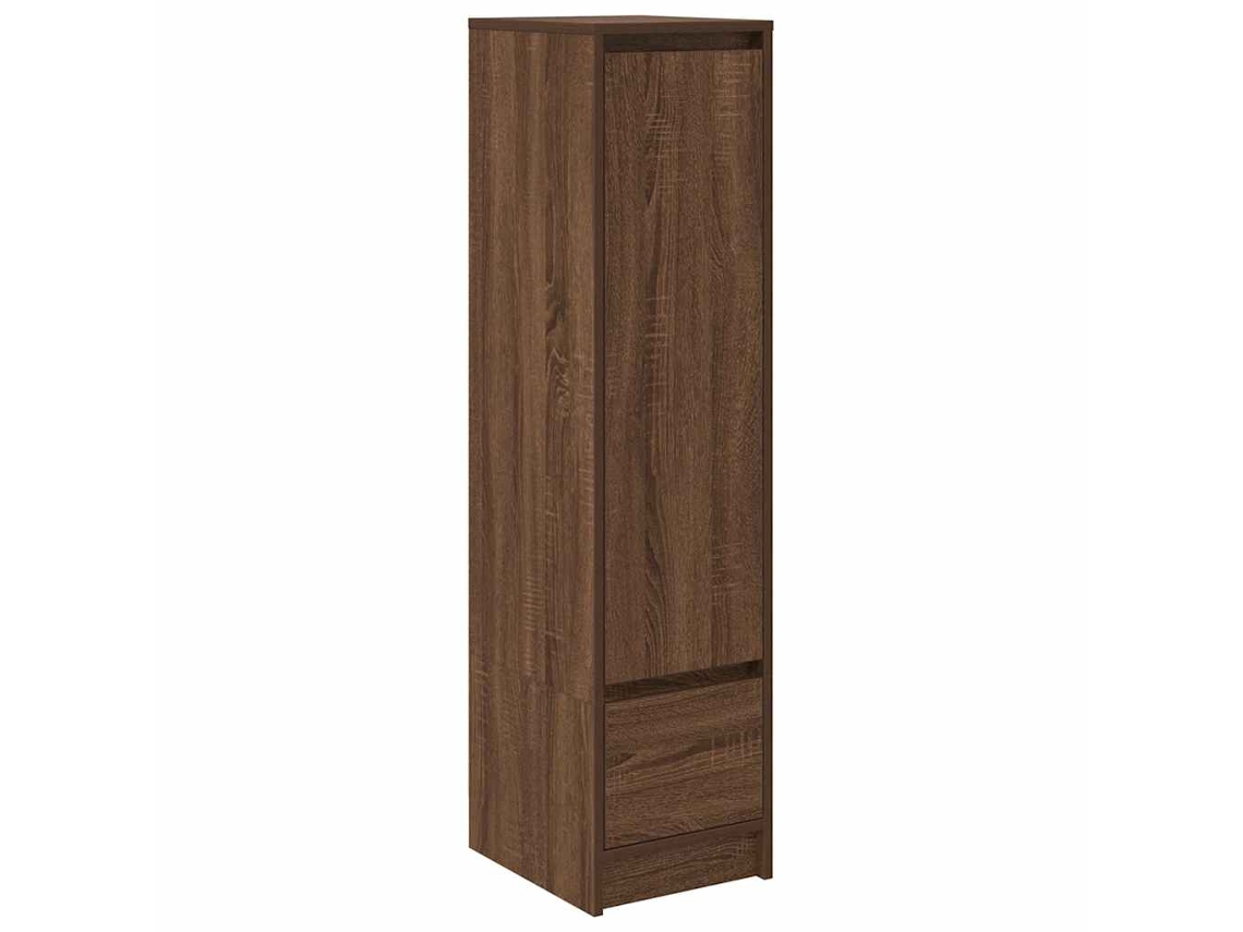 Maison Exclusive - Aparador Alto Roble Marrón 29,5x34x119,5 Cm Madera Ingeniería