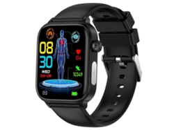 Reloj inteligente ET570 de 1,96 pulgadas con llamadas Bluetooth, monitor de frecuencia cardíaca y correa de silicona Ly Ebike