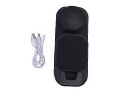 -soporte Para Teléfono Con Altavoz Bluetooth Inalámbrico Sonido Hd Plegable Para Uso En El Hogar Negro