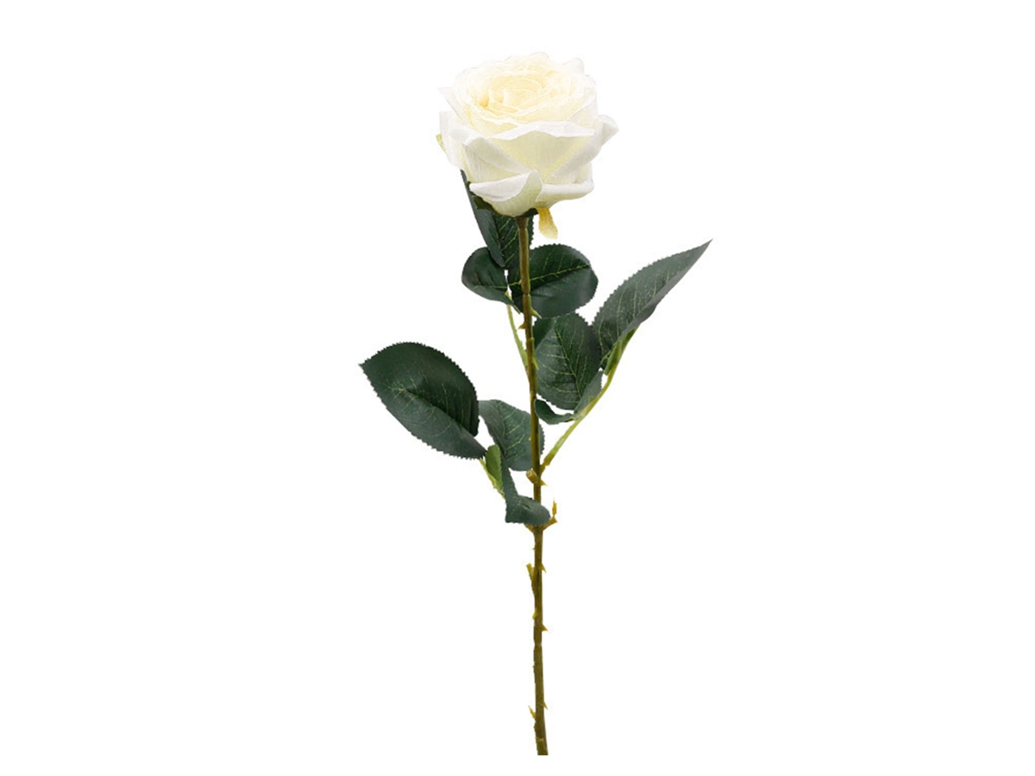 Rosa artificial blanca de alta resolución para decoración de bodas