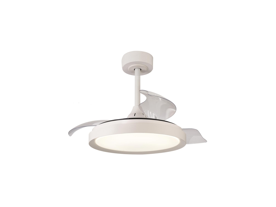Ventilador plafón blanco Ø 91 cm MISTRAL MINI LED