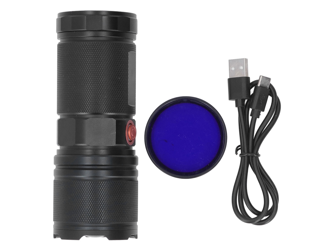 Ycy-linterna Portátil De Alta Luminosidad Recargable Por Usb Con Enfoque Ajustable Para Exteriores