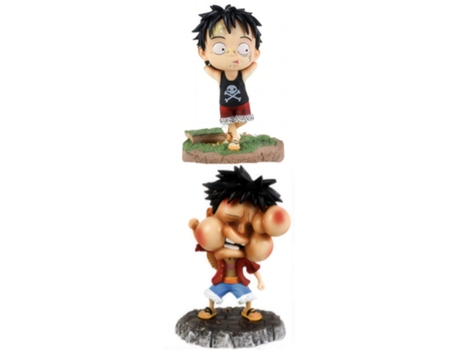 EZII Figura Anime one pease Monkey D Luffy 15 BLACK BROWN Lied Fat Face 2 IN 1 Multicolor Niños Regalo Juguetes Adornos