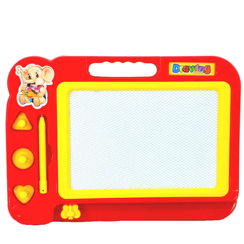 (Rojo) Tablero magnético para dibujar, escribir y colorear para bebés/Juguete educativo de arte y pintura