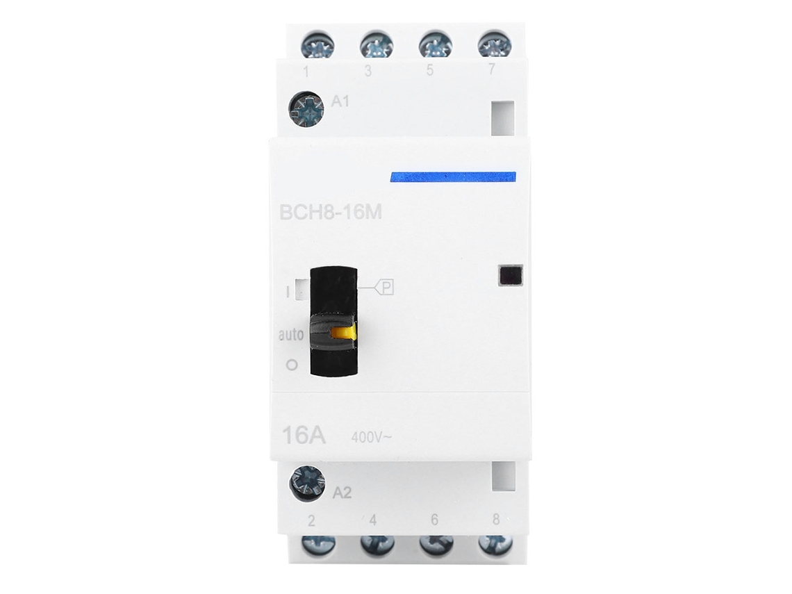 Contactor De Ca Doméstico 4p16a Con Función Manual 230v 4nc Para Control De Electrodomésticos