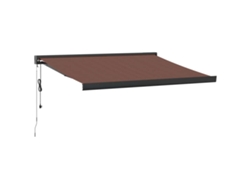 Maison Exclusive - Toldo Retráctil Automático Marrón 350x250 Cm
