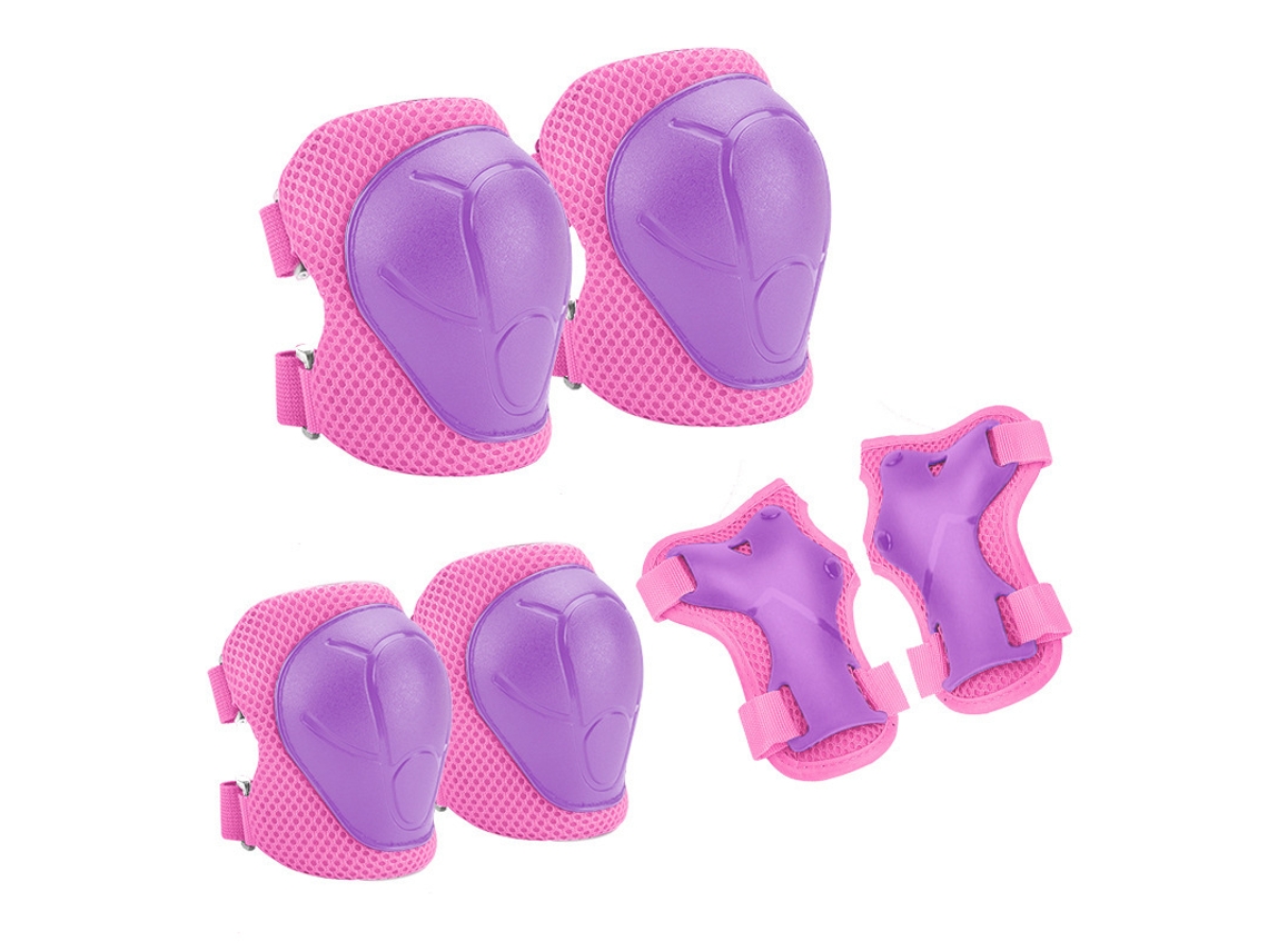 Kit de protección infantil 6 en 1, Talla: S, Morado