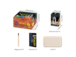 Juego de excavación geológica de 12 piezas - Juguete para niños