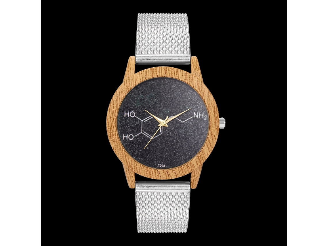 Reloj De Pulsera Analógico De Cuarzo Con Correa De Malla, Estilo Casual, Para Mujer Y Hombre (plateado)