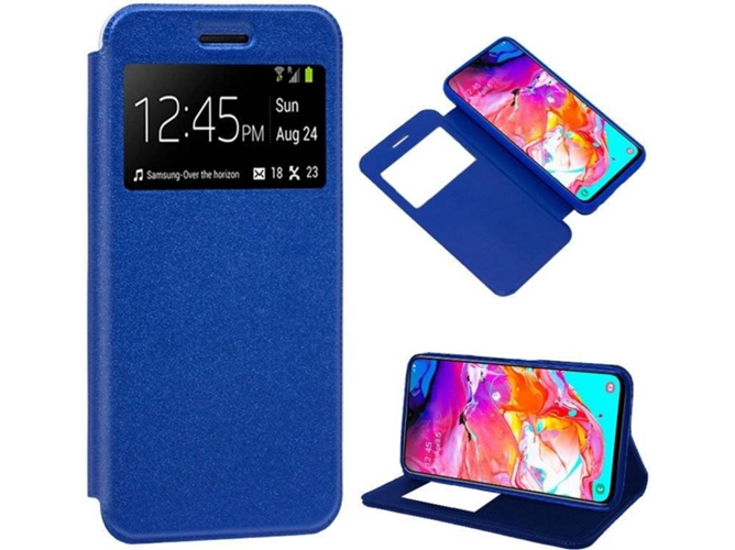Funda Samsung Galaxy A70 COOL Flip Azul