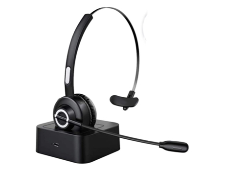Auriculares Bluetooth Tecknet con micrófono para PC con reducción de ruido inalámbrico Ai con base de carga